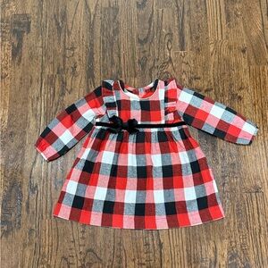 Baby Girls Boutique Mud Pie Red Plaid Dress 18 Months